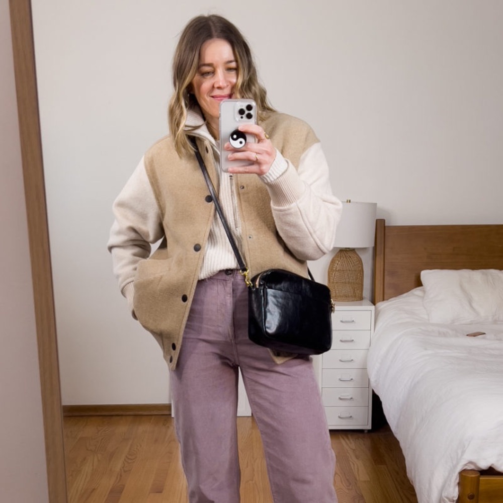 Everlane ReWool Bomber Varsity Jacket